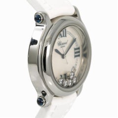 Chopard Happy Sport 8347 Womens Quartz Watch Mother of Pearl Dial Stainless