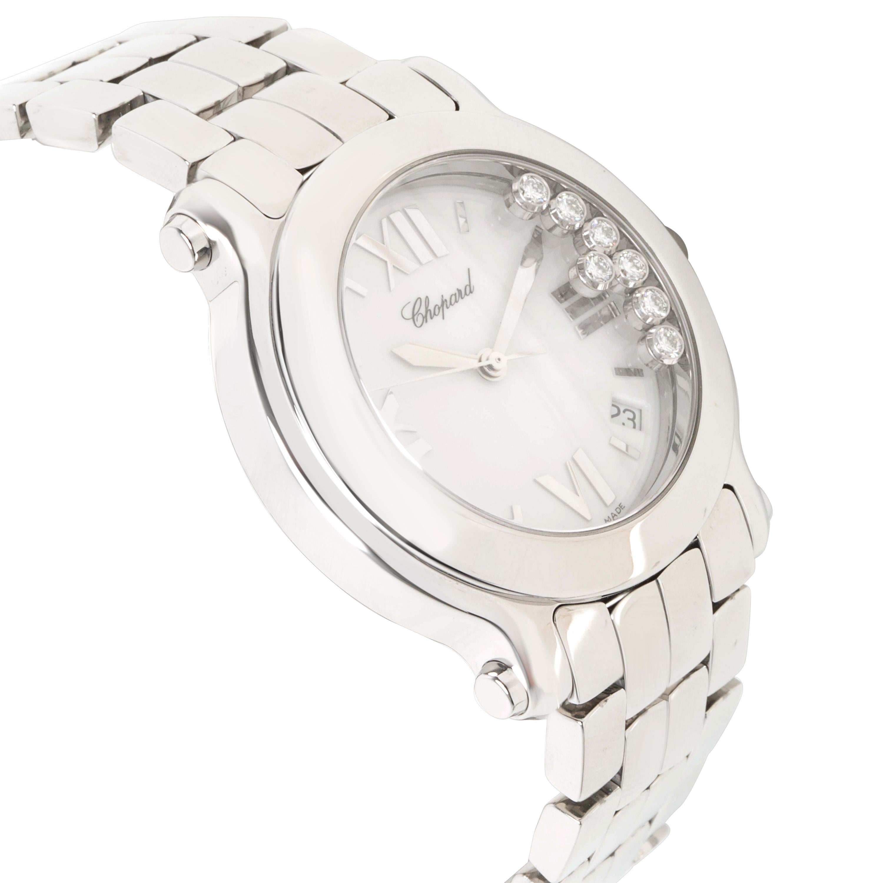 Chopard Happy Sport 8475 Unisex Watch in Stainless Steel In Excellent Condition In New York, NY