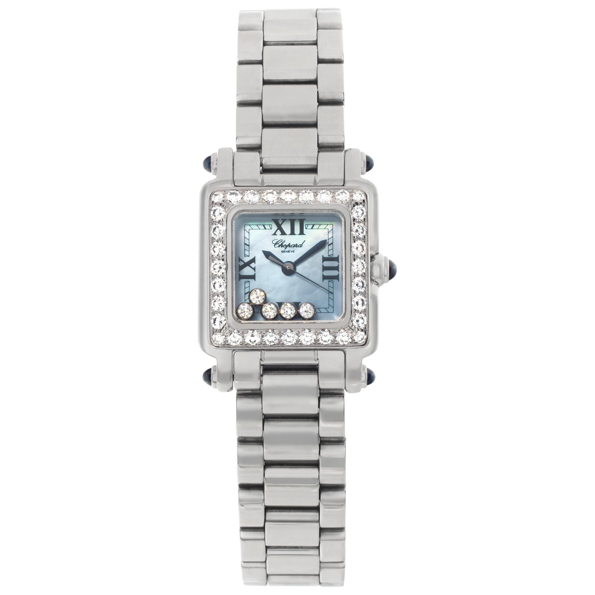 Chopard Happy Sport 8892 in Stainless Steel with a White dial 23mm Quartz watch For Sale