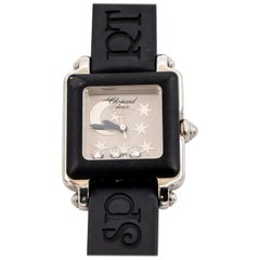 Chopard Happy Sport Be Happy 2 Edelstahl Schwarz Kautschuk Uhrengehäuse