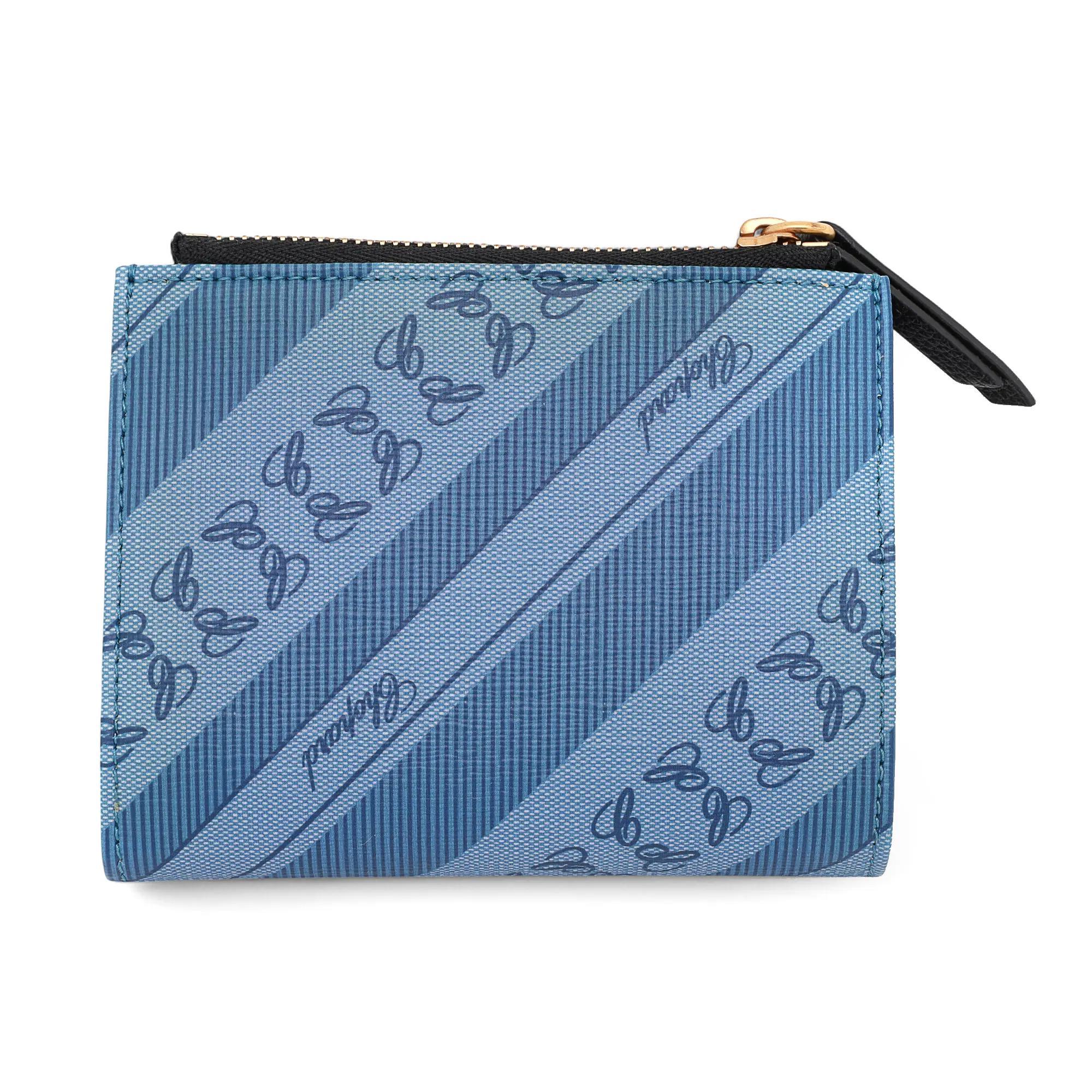 Chopard Happy Sport Blue Canvas Medium Wallet 95015-0549 In New Condition For Sale In New York, NY