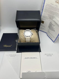 Chopard Happy Sport Keramik schwimmendes Herz Valentin Edition 288507-9021 B&P