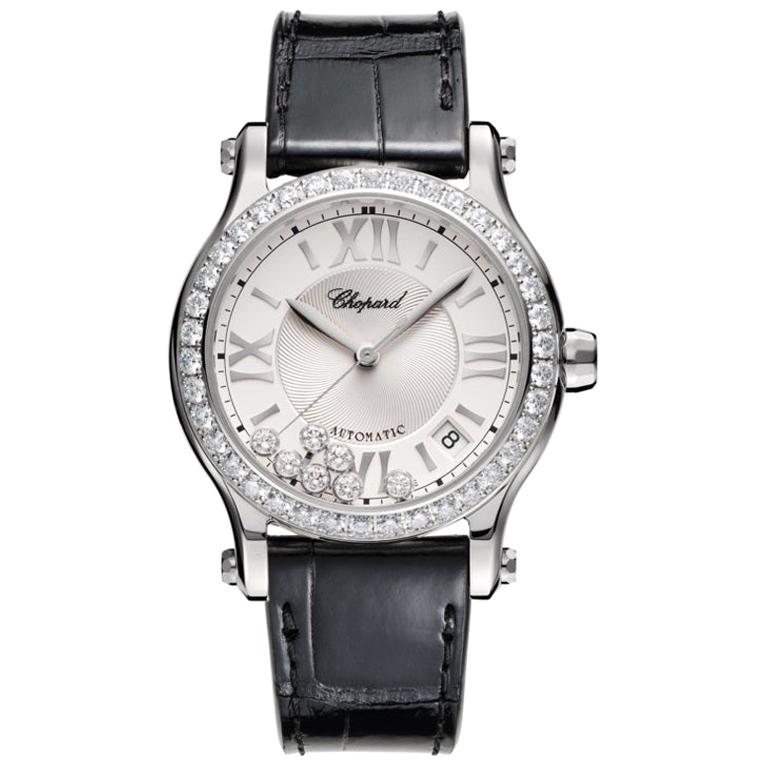 Chopard Happy Sport Diamond Automatic Ladies Watch 278559-3003