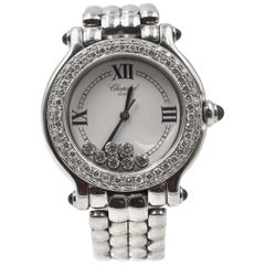 Chopard “Happy Sport” Diamond Stainless Steel Ladies Watch Ref 8236