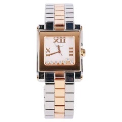 Orologio Chopard Happy Sport con diamanti, acciaio e oro rosa 18k