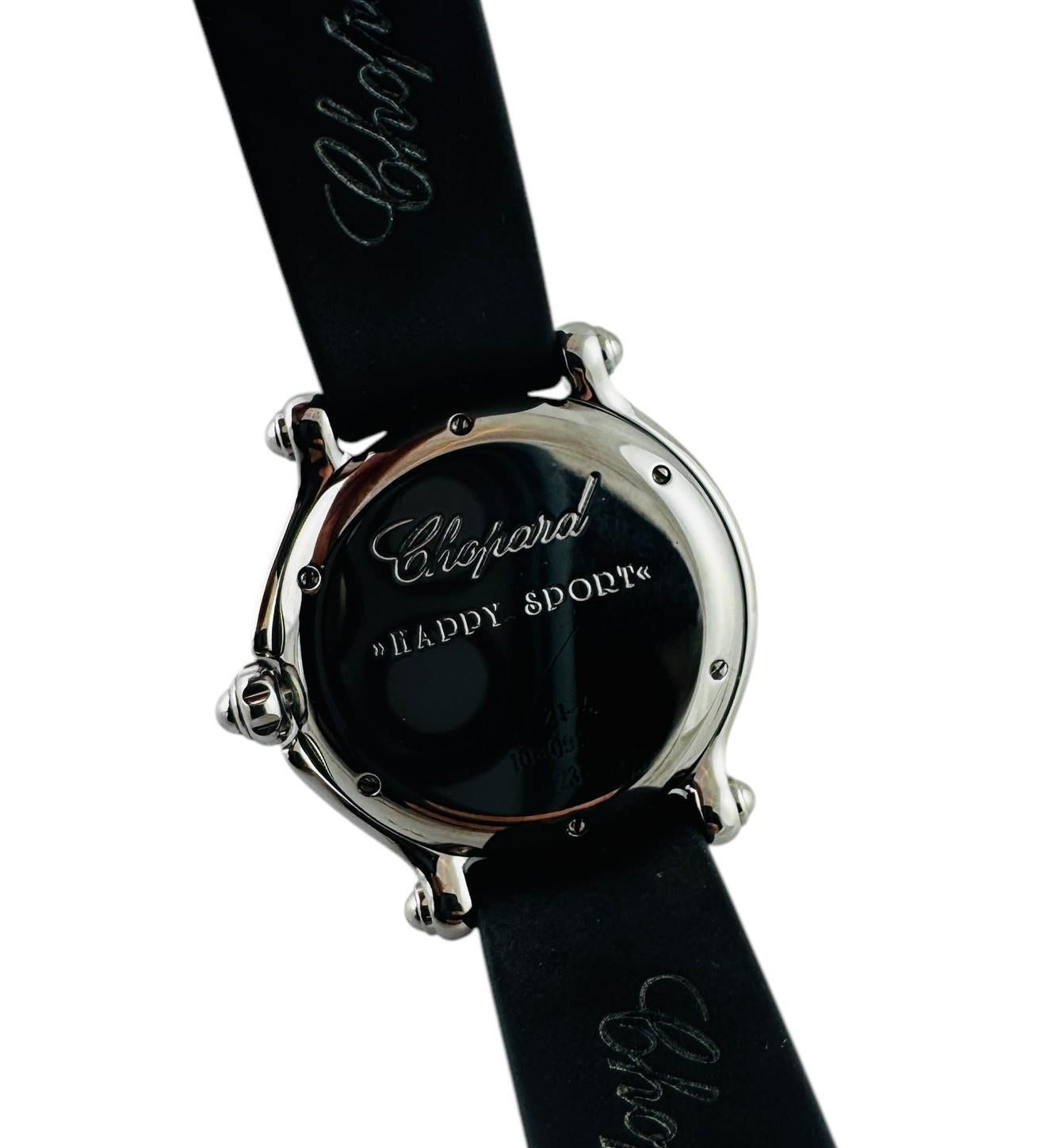 Chopard Happy Sport Fish 27/8921-402 Watch Sapphire Rubies #20960 5