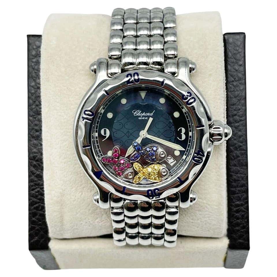 Chopard Lady's Stainless Steel and Diamond Happy Sport Snowflake ...