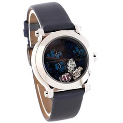 Chopard Happy Sport Fish Round Quartz Watch Stainless Steel and Rubber