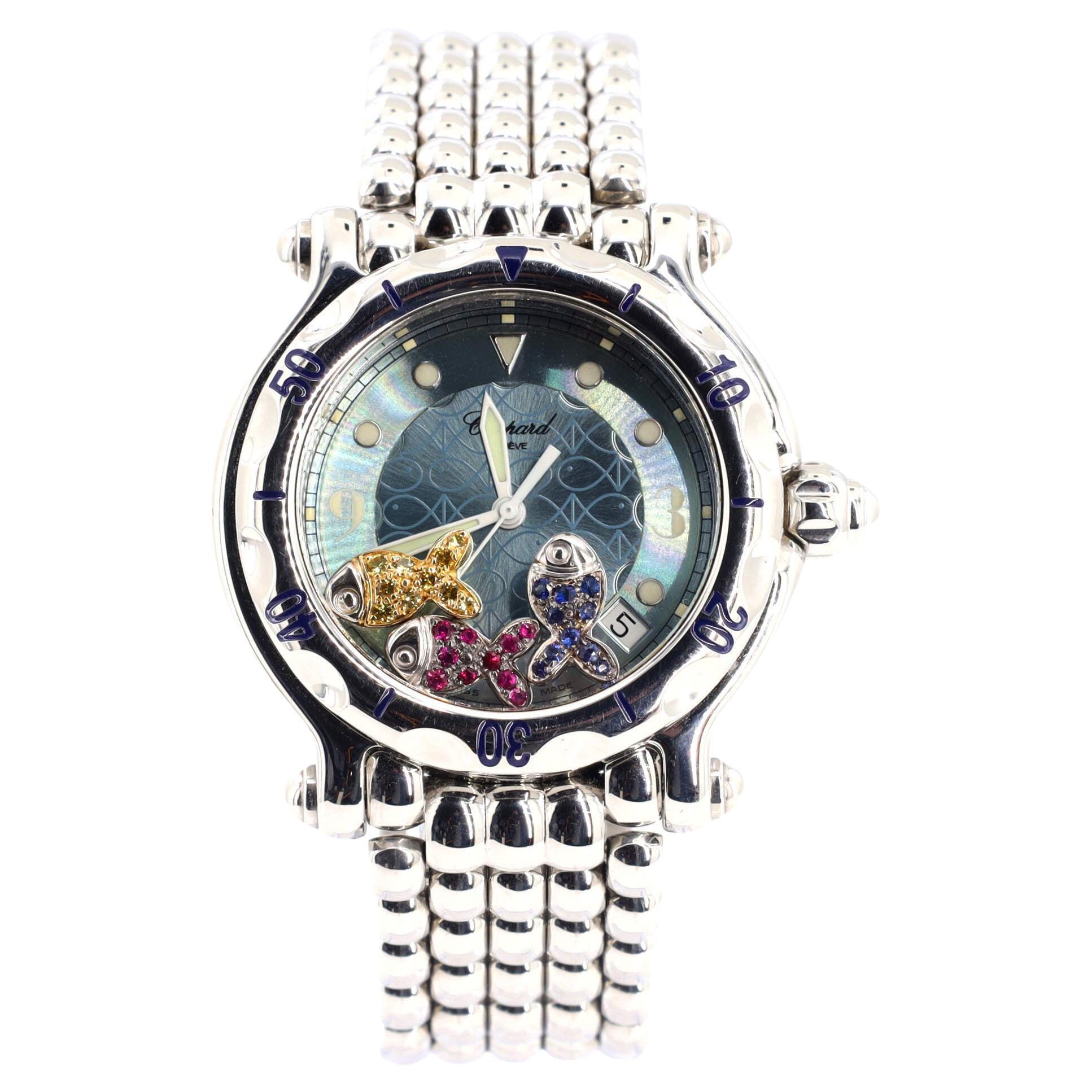Chopard Happy Fish Watch - 5 For Sale on 1stDibs | chopard happy fish watch  price, chopard happy sport fish watch, chopard fish watch