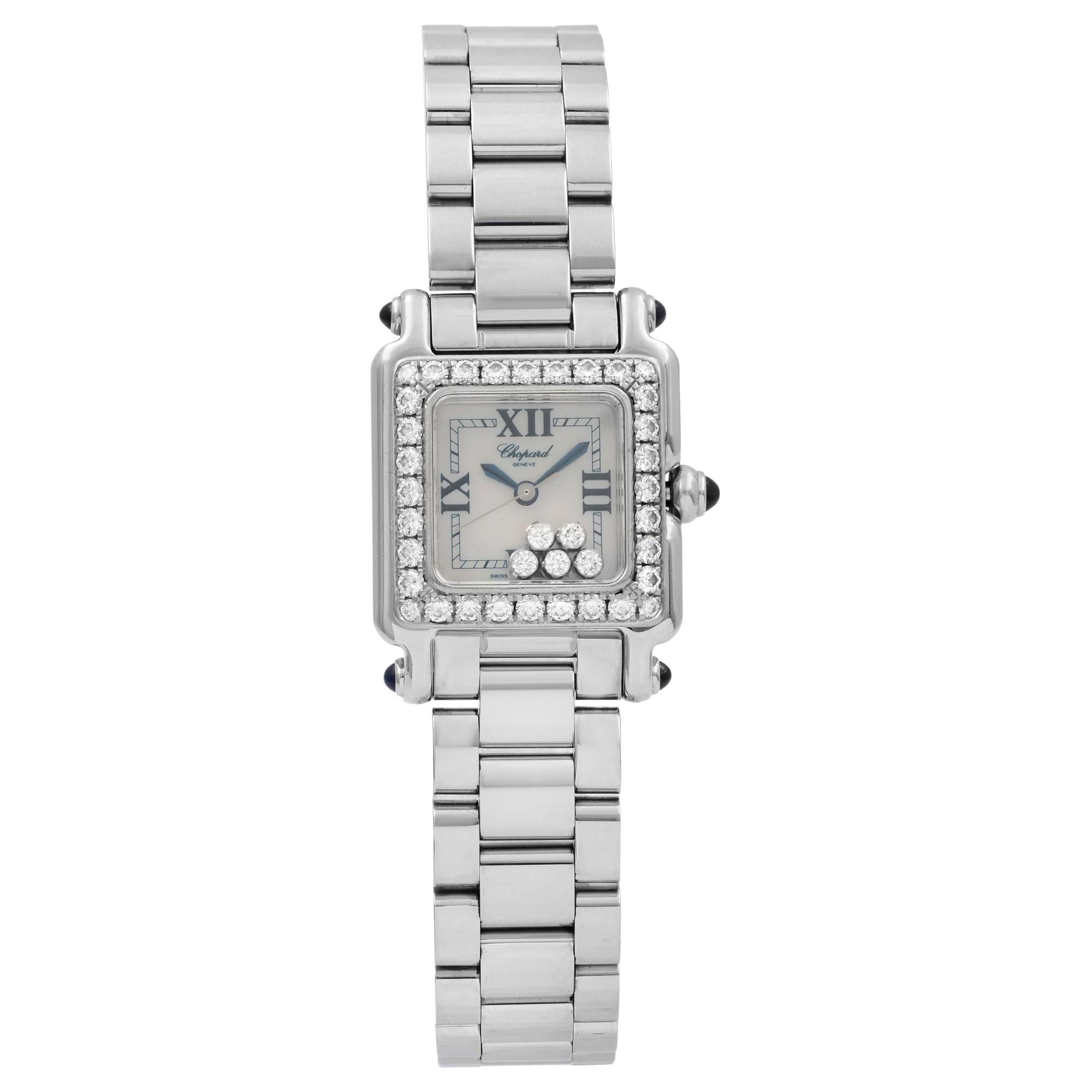 Chopard Happy Sport Floating Diamonds Steel Quartz Ladies Watch 27/8895-23/11