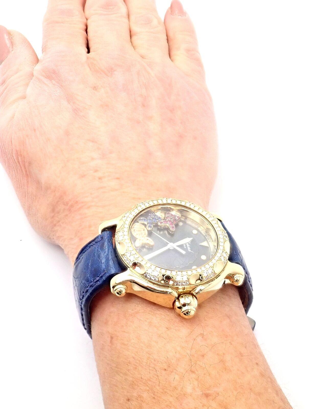 Chopard Happy Sport Happy Beach Yellow Gold Diamond Large Watch 2