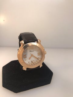 Chopard Happy Sport II Rose Gold White Dial Diamond Ladies Watch 27/7471-5001