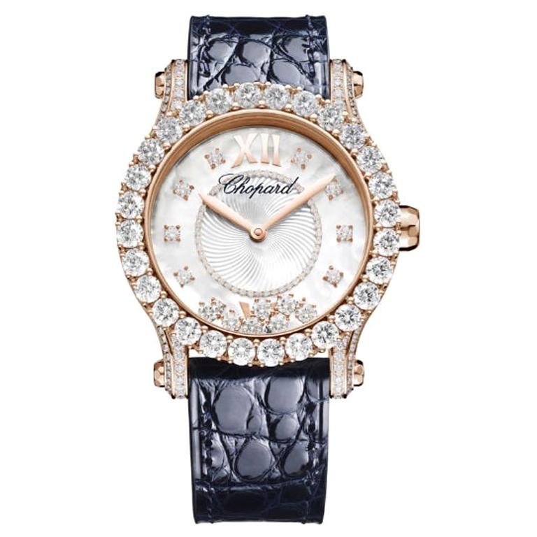 Chopard Happy Sport Joaillerie, Automatic, Rose Gold, Diamonds 274809-5001 For Sale