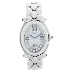 Chopard Happy Sport Ladies Stainless Steel watch with Floating Diamonds 27/8418-