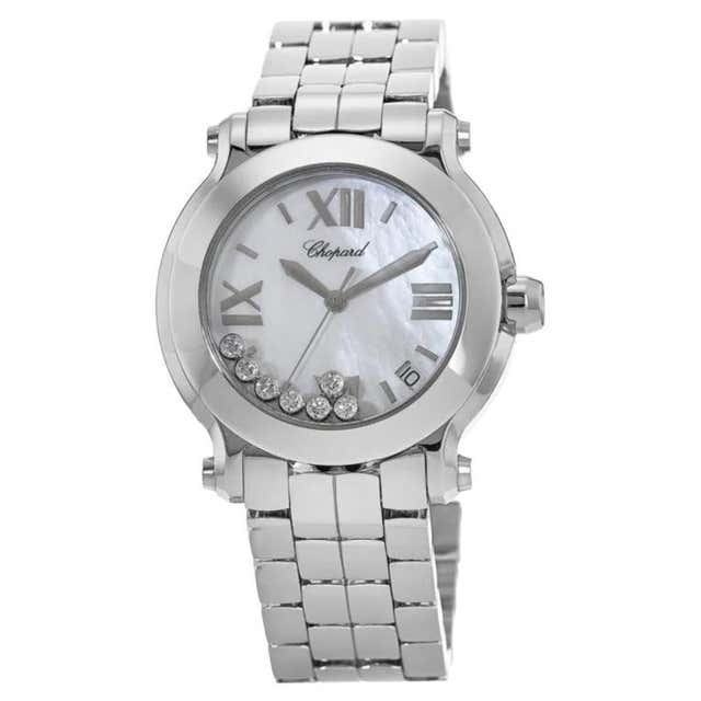 Ladies Chopard Happy Sport Floating Diamond Snowflake 27/8949 at 1stDibs