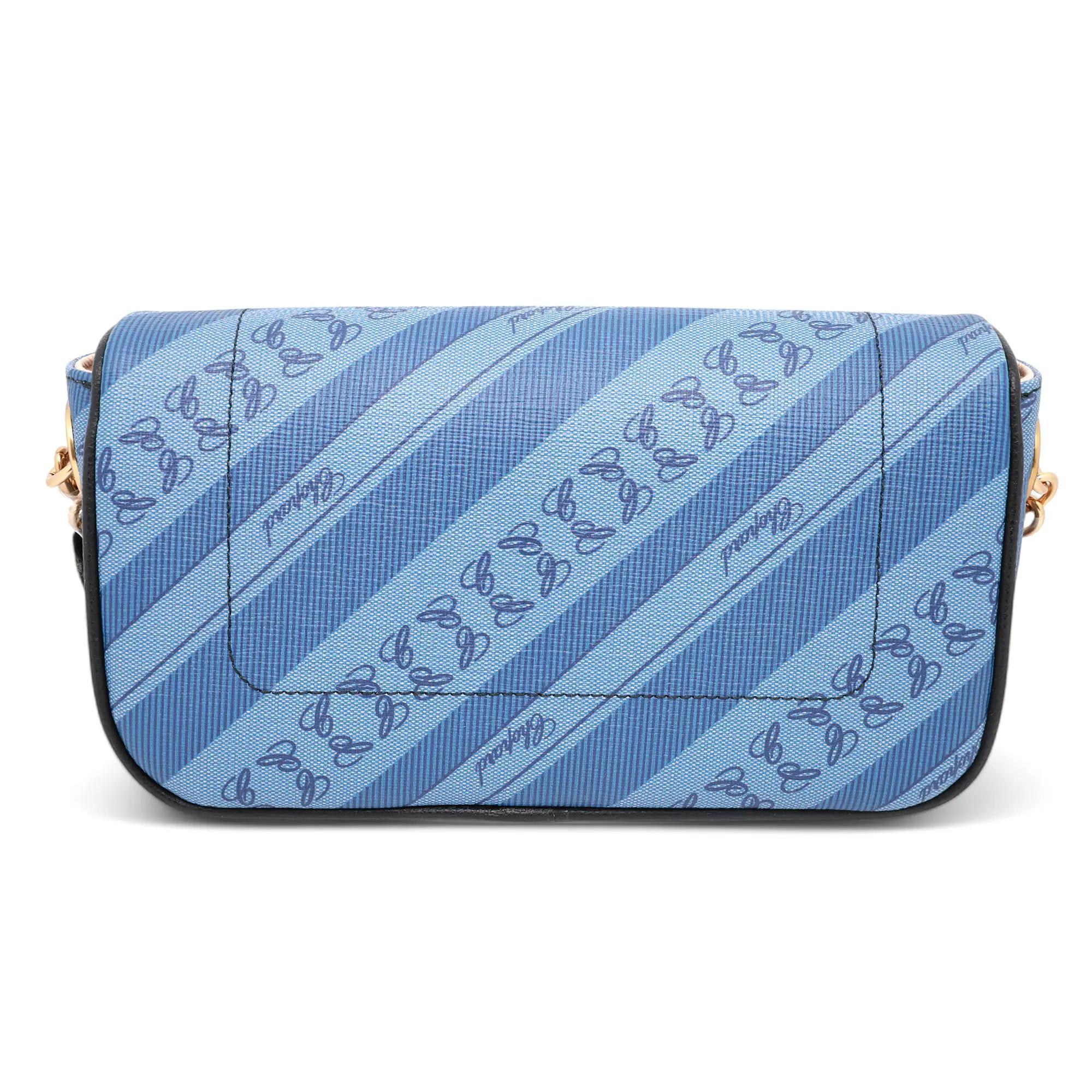Chopard Happy Sport Mini Bolso Crossbody de lona azul 95000-1126 Azul en venta