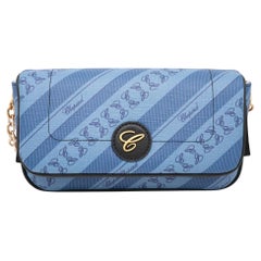 Chopard Happy Sport Mini Bolso Crossbody de lona azul 95000-1126