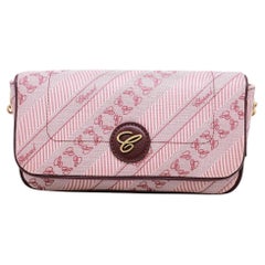 Chopard Happy Sport Mini Bolso Crossbody de Lona Burdeos 95000-1125