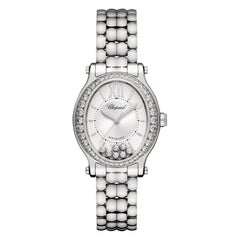 Ovale Diamant-Damenuhr von Chopard Happy Sport 278602-3004