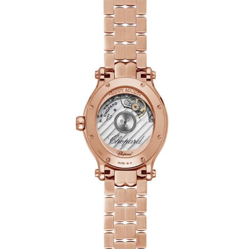 AUTOMATIC, ROSE GOLD, DIAMONDS
18k Rose Gold 
Glare-proofed scratch resistant sapphire crystal
18k rose gold crown 
Case back see-through sapphire crystal 
 Water-resistance 30 meters 
White Diamonds 1.41 carat total weight 
Case Dimension 31.31 x