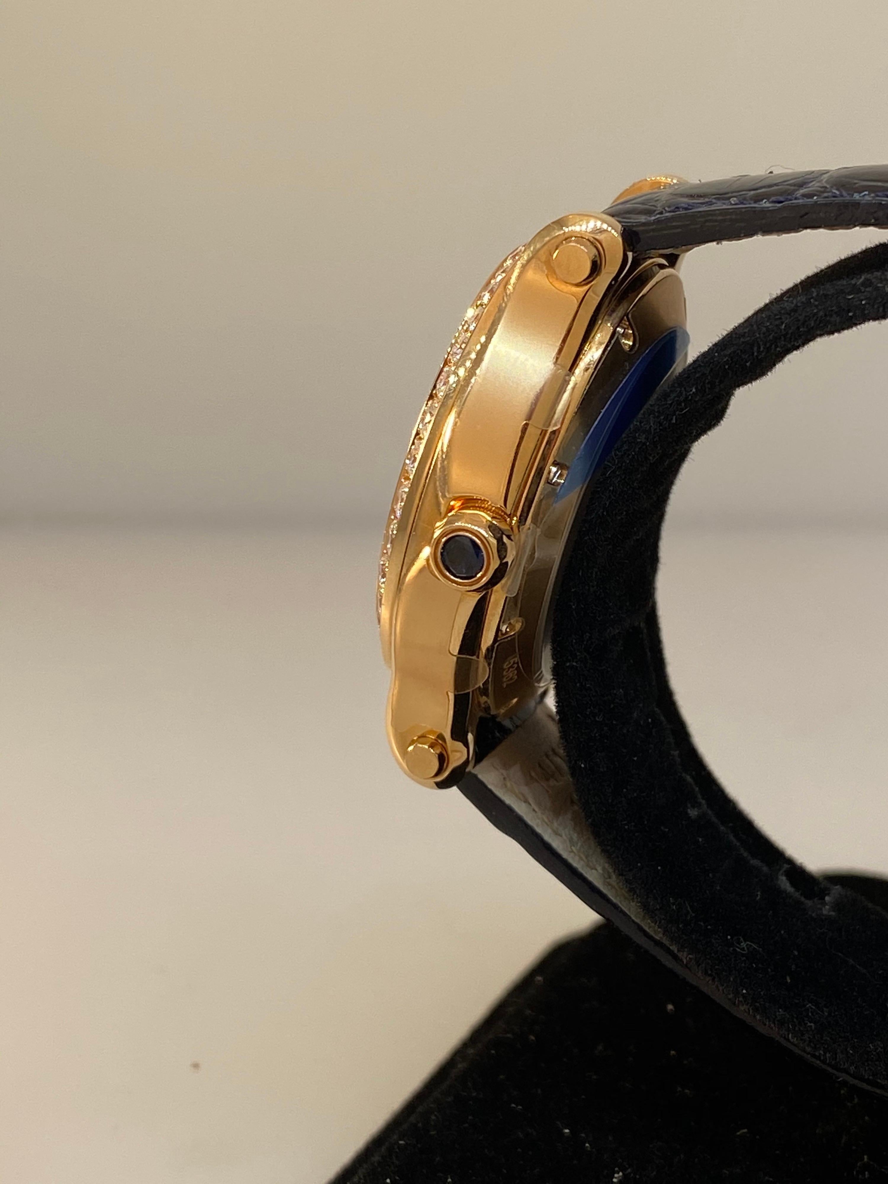 Chopard Happy Sport Oval Rose Gold Diamond Bezel Automatic Ladies Watch 27/5362 For Sale 2
