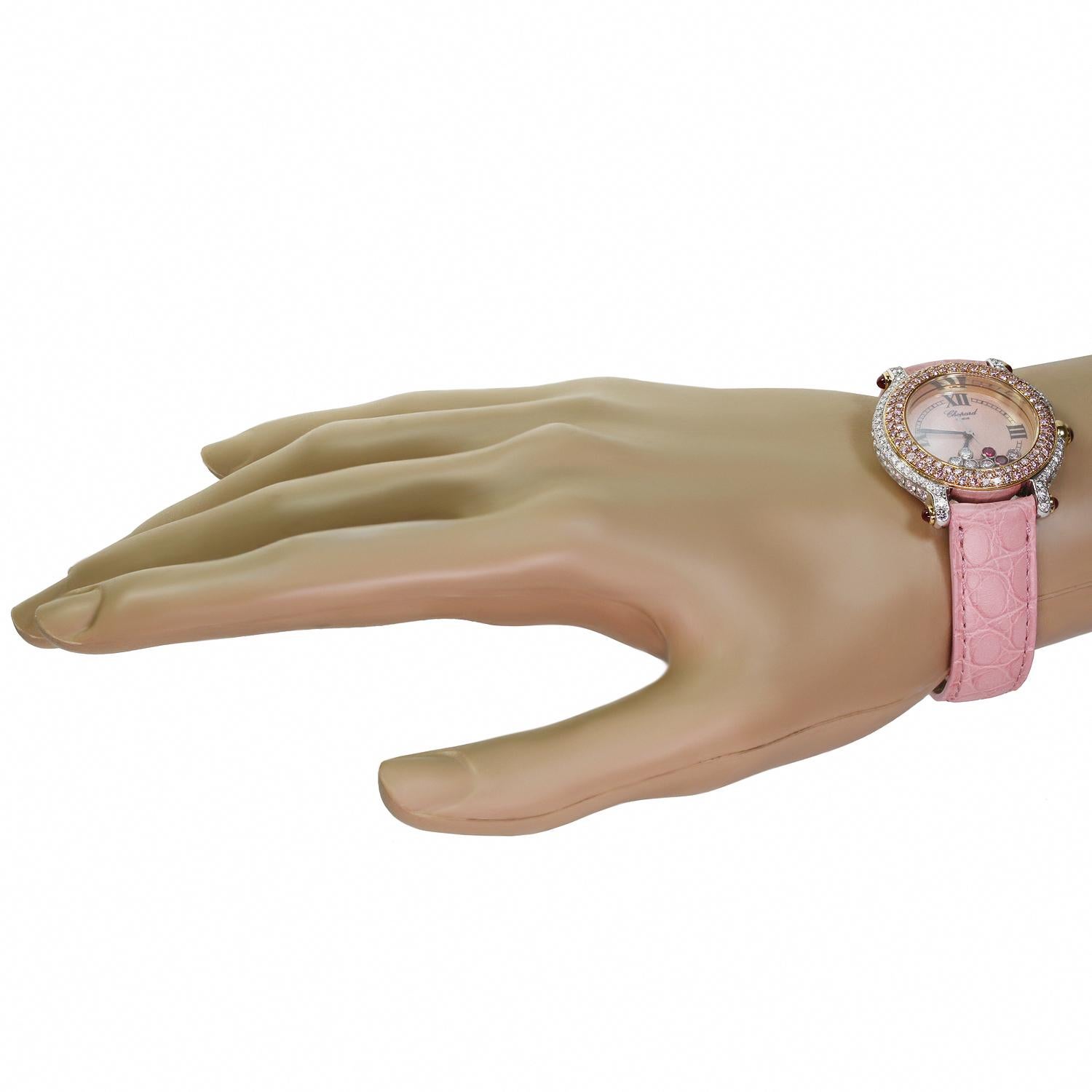 chopard pink watch