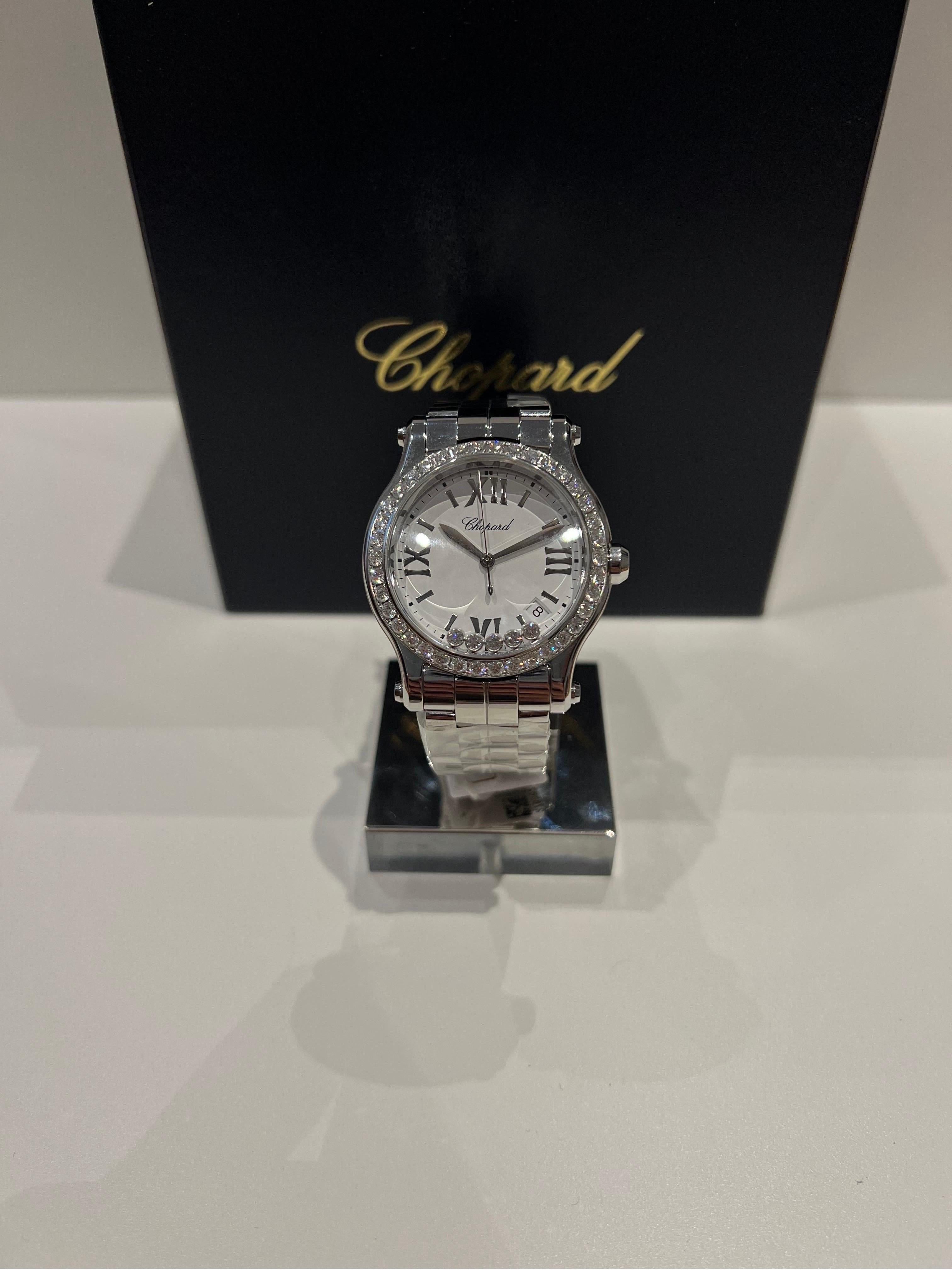 Chopard Happy Sport Quartz Ladies Watch 2785823004 For Sale at 1stDibs