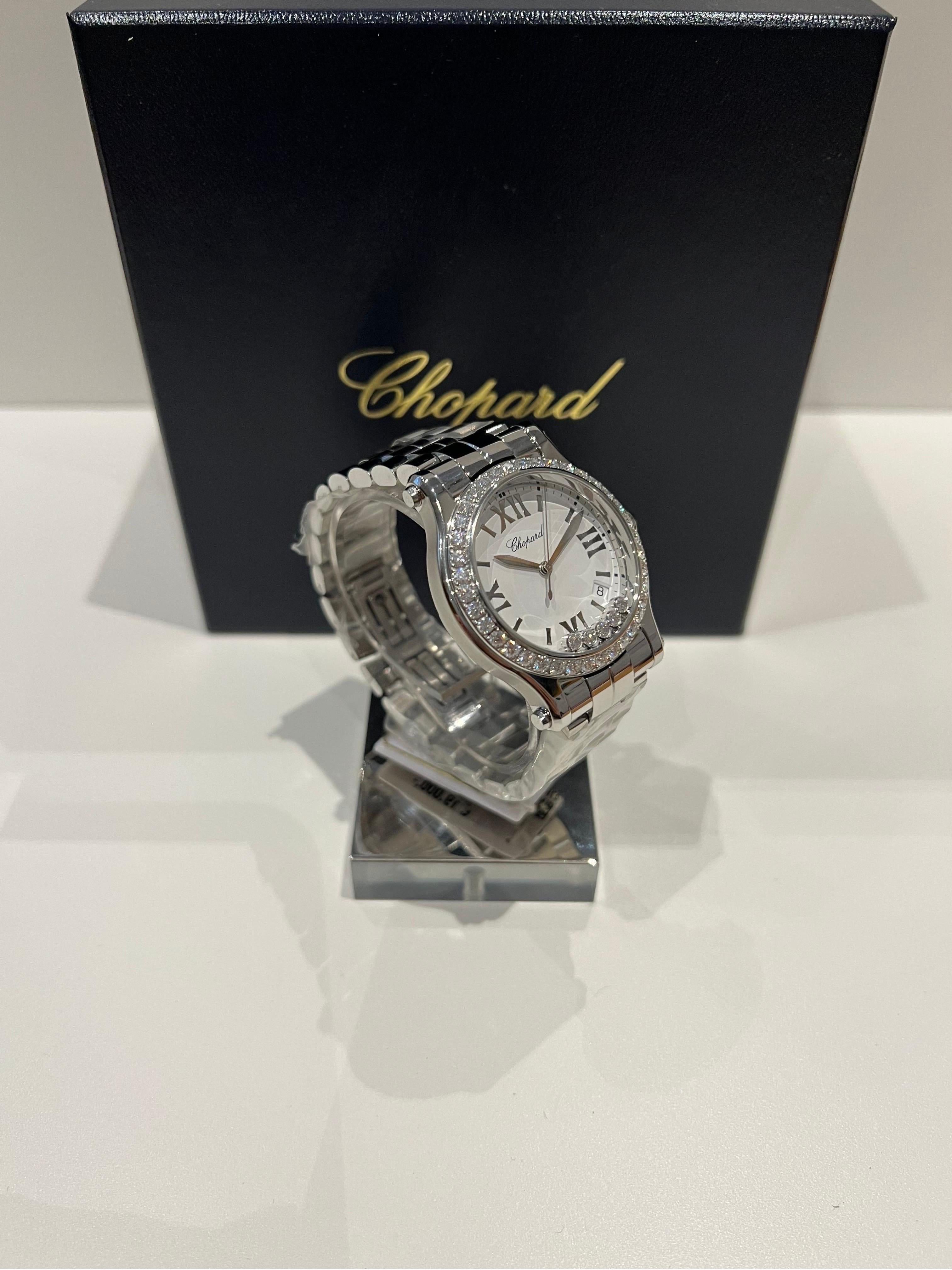 Chopard Happy Sport Quartz Ladies Watch 2785823004 For Sale at 1stDibs