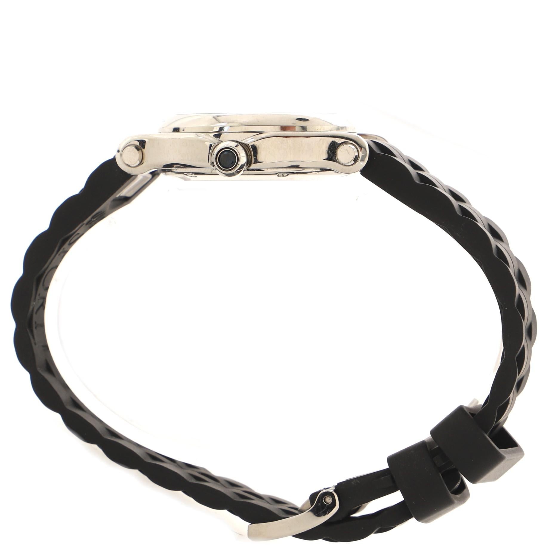Happy Sport Quarz-Uhr aus Edelstahl und Gummi von Chopard 1