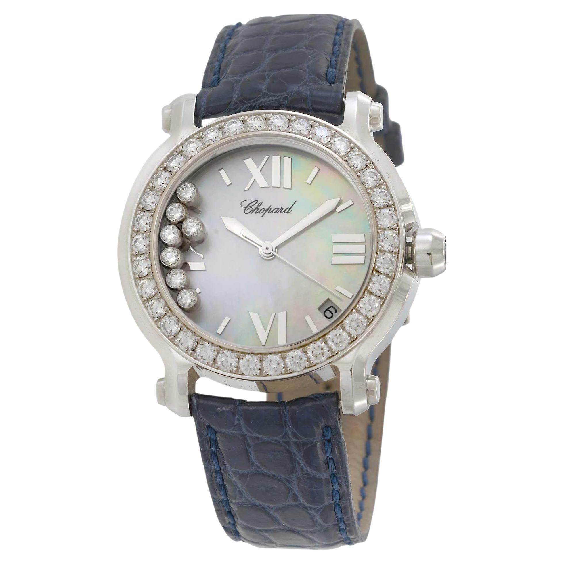 Chopard Happy Sport Ref. 27/8476-20 - 36MM Stahl - Diamant-Lünette 
Zifferblatt im Angebot