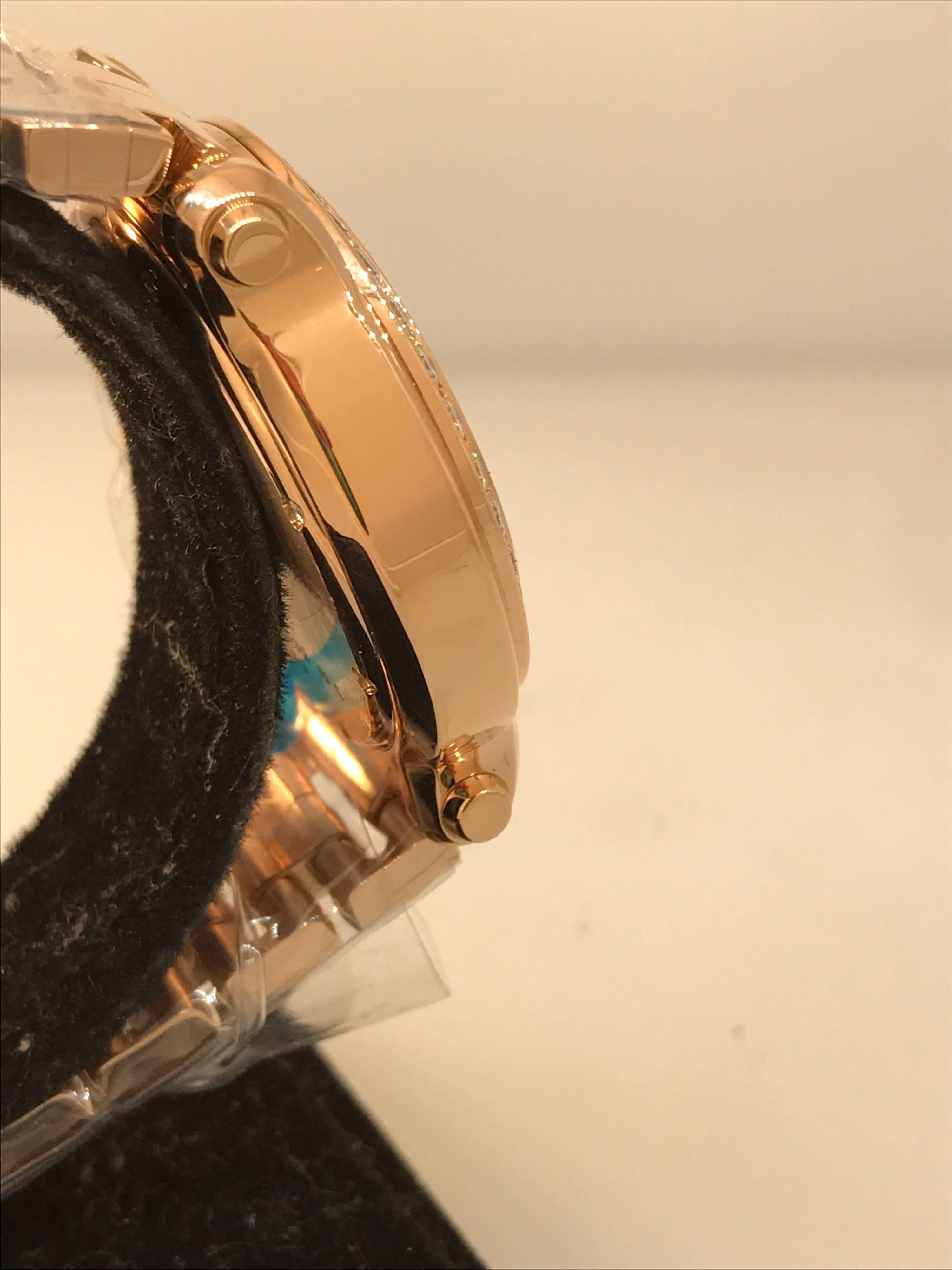 Chopard Happy Sport Rose Gold Diamond Bezel Bracelet Ladies Watch 277481-5002 For Sale 2