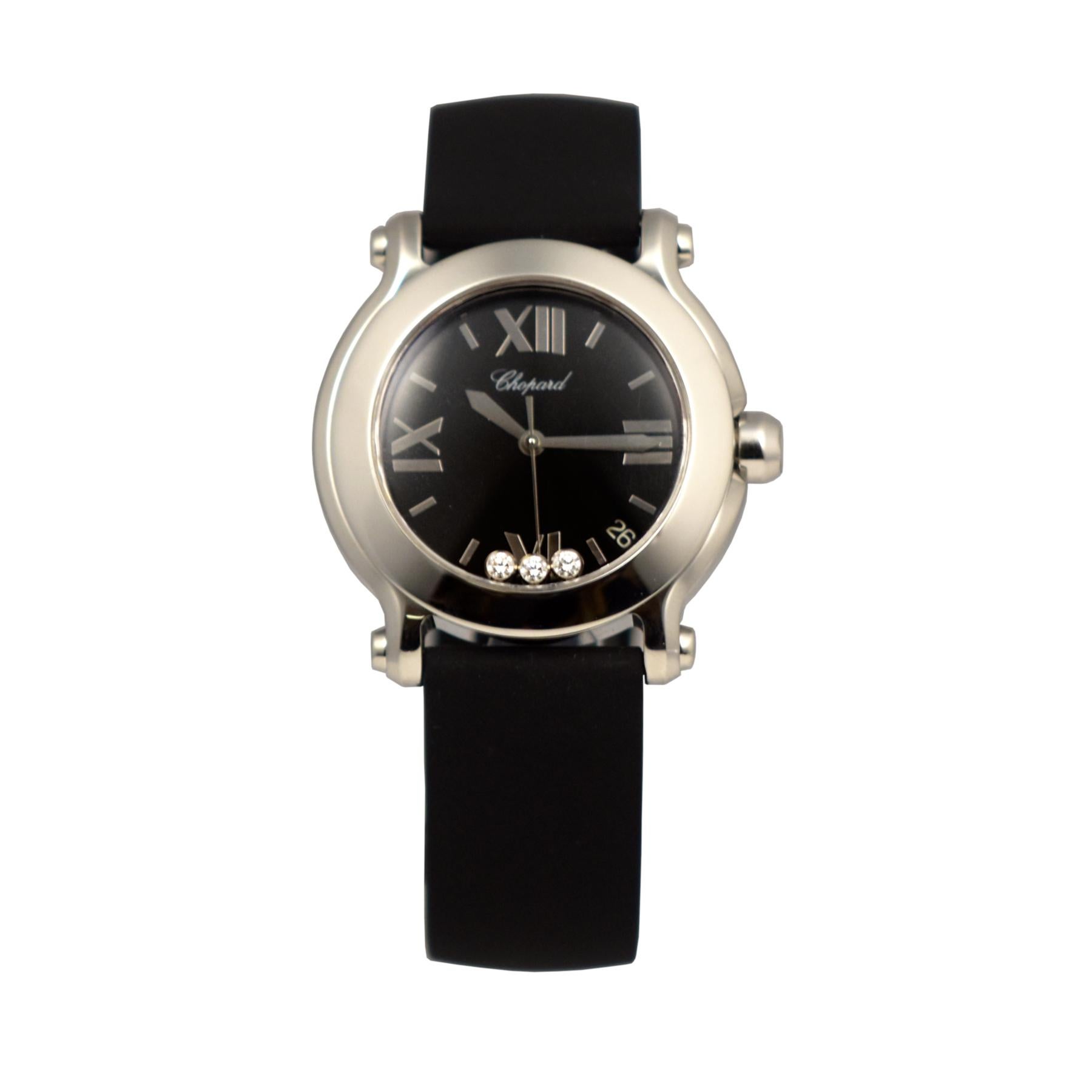 chopard happy sport rubber strap