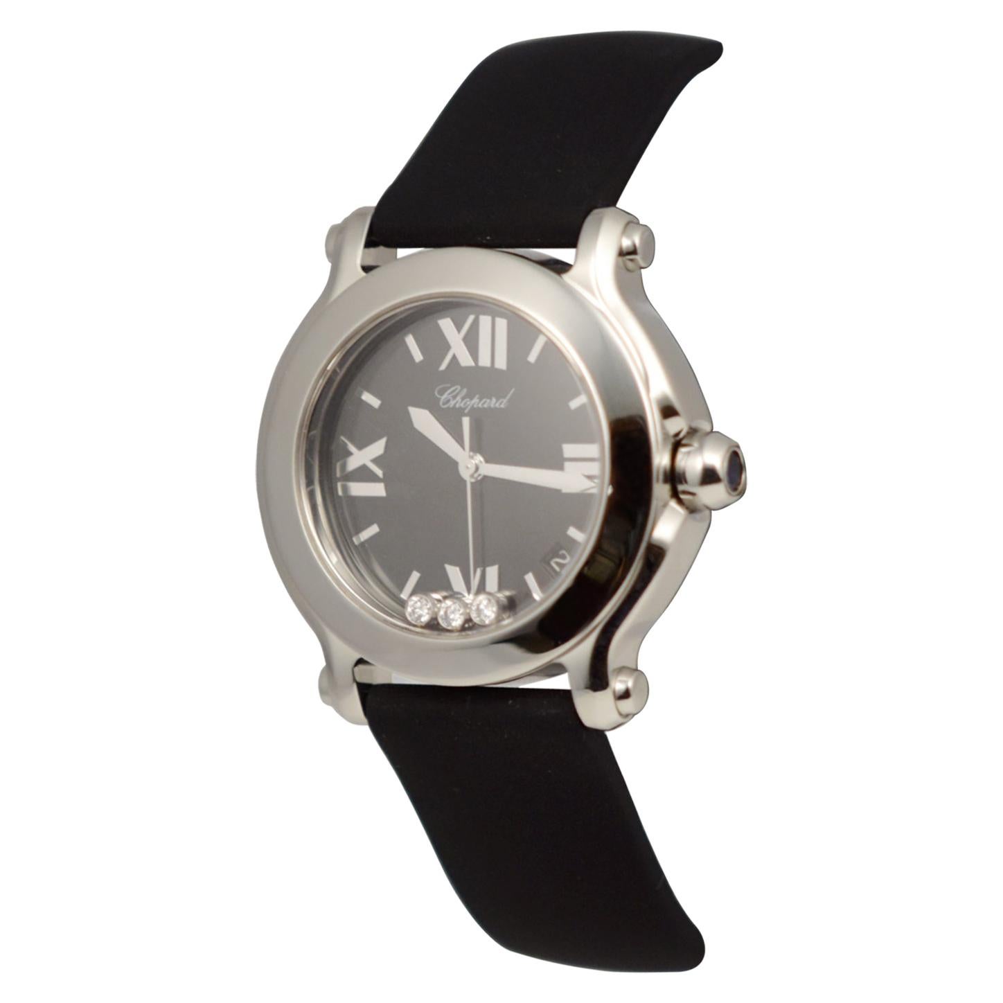 Chopard happy sport rubber strap sales