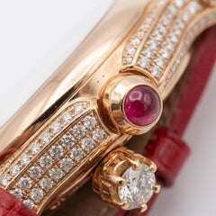 Chopard Happy Sport Ruby and Diamond Rose Gold Ladies Wristwatch