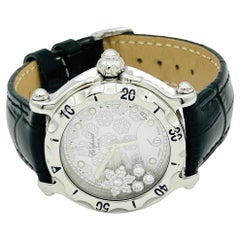 Chopard Happy Sport Snowflake Diamonds Steel White Watch - 28/8948 38mm