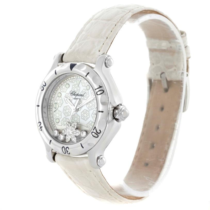 Chopard Happy Sport Snowflake Floating Diamond Watch 278949-3001 For Sale 5