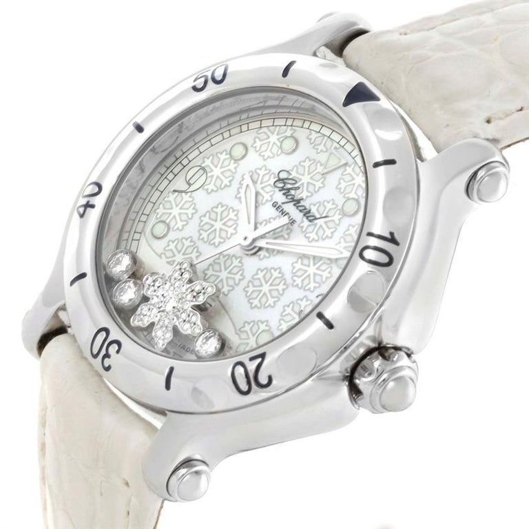 chopard floating diamond watch