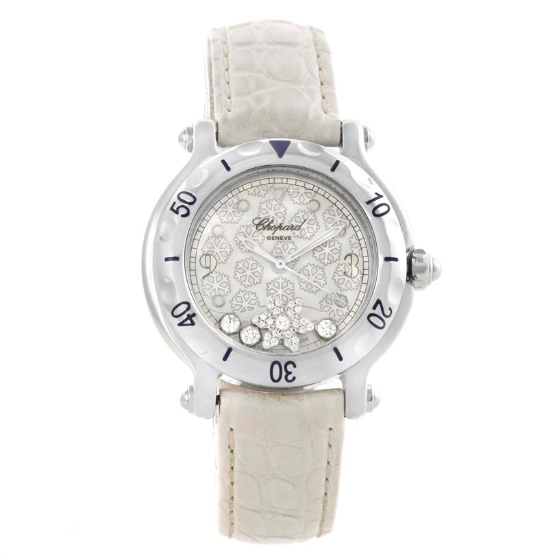 Chopard Happy Sport Snowflake Floating Diamond Watch 278949-3001 For Sale 1