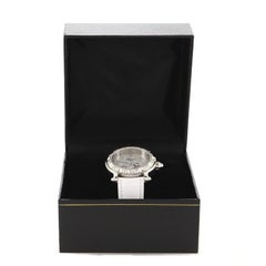 Chopard Happy Sport Snowflake Round Quartz Watch Stainless Steel and Alligator