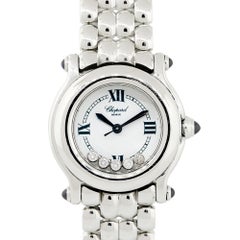 Chopard Happy Sport Stainless Steel Diamond Ladies Watch in Stock
