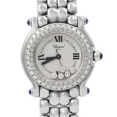 Chopard Happy Sport Steel Floating Diamonds Dial Ladies Quartz Watch 27/8294-23