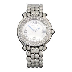 Chopard Happy Sport Uhr 7 schwebende Diamant 8236 Diamant & Stahluhr