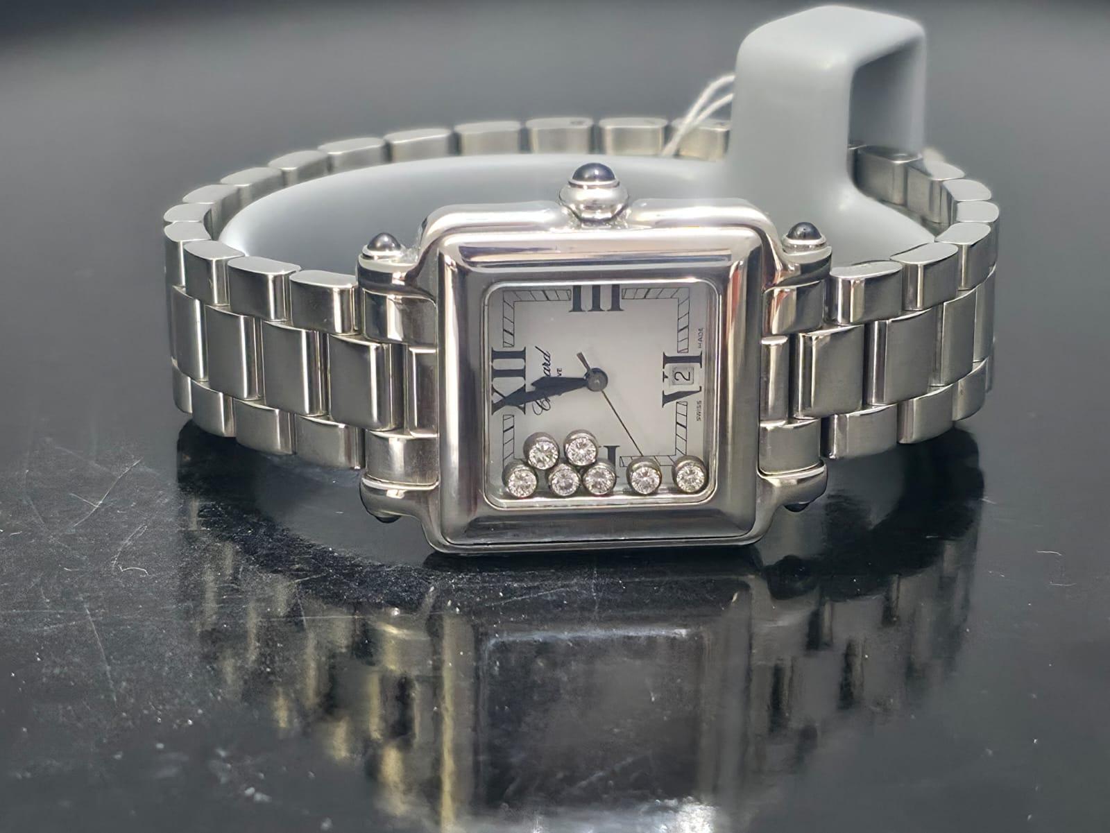 Taglio rotondo Orologio Chopard Happy Sport Numero di modello 27/8349-23 in vendita