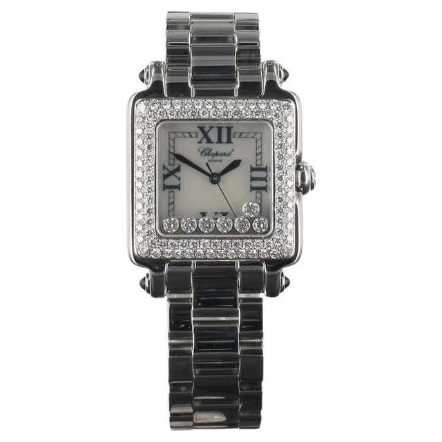 Rare Chopard Happy Sport 32mm 7 Diamond Champagne Dial Box Set 27/8236 ...