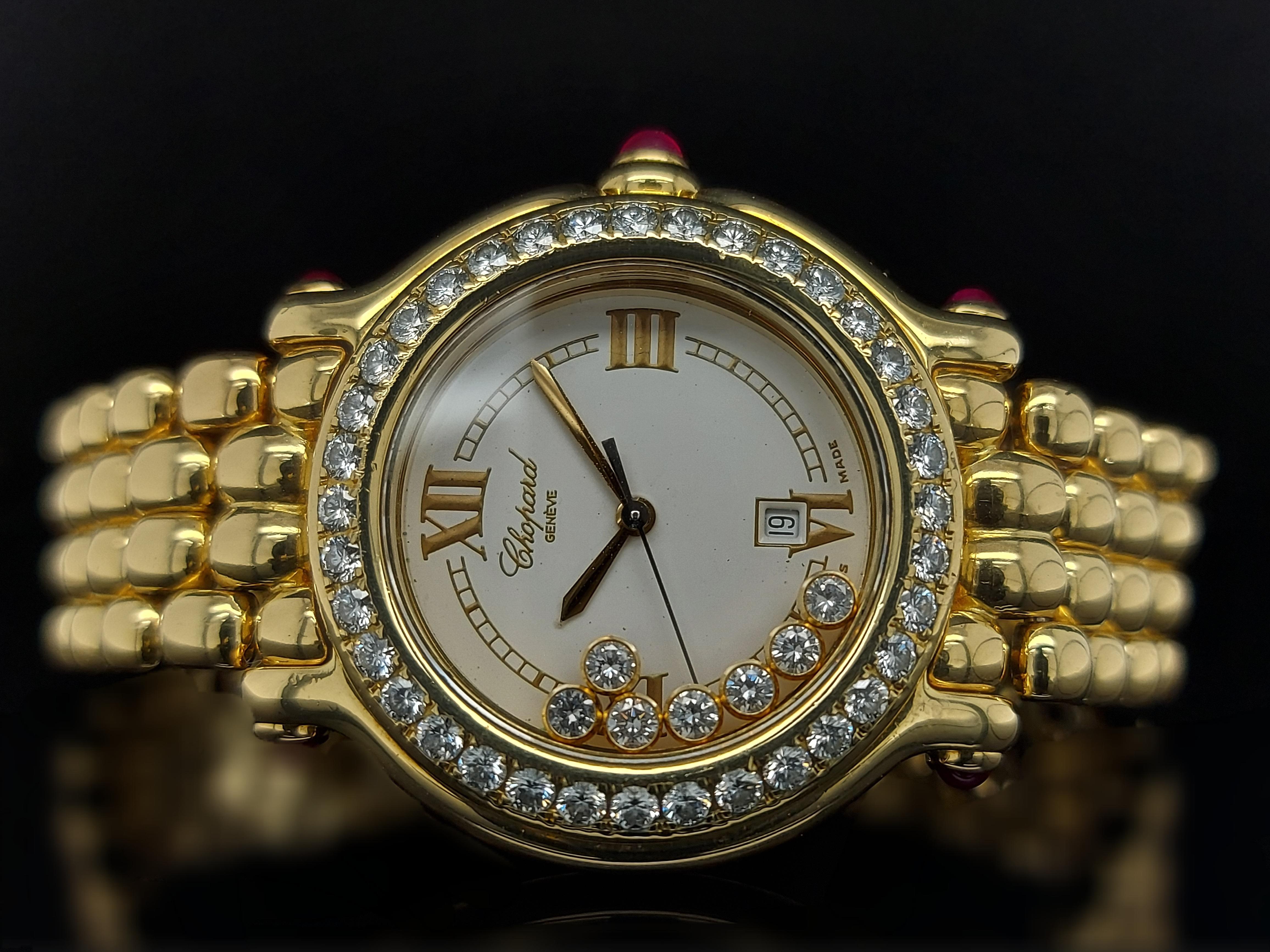 chopard gold diamond watch