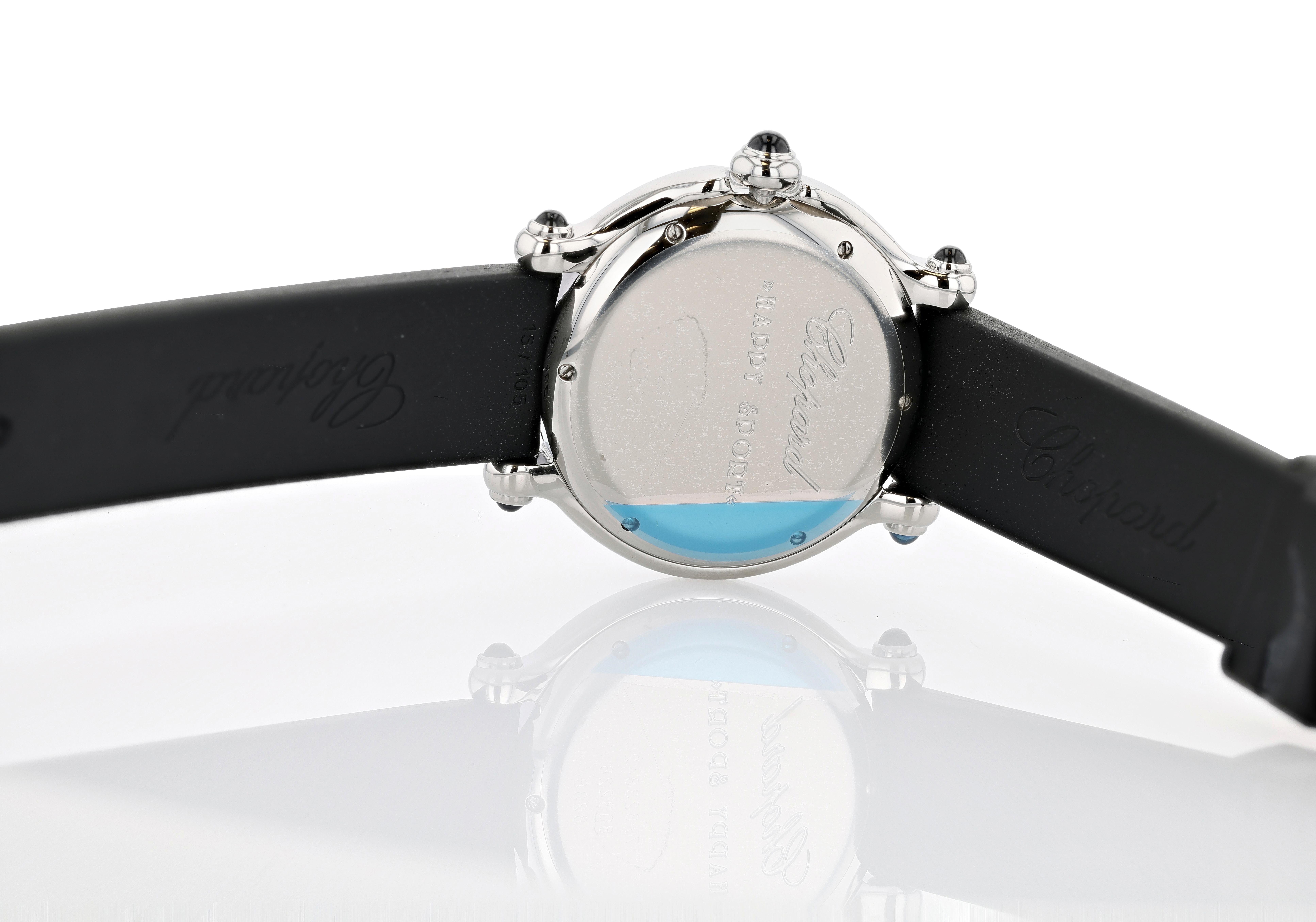 Taille brillant Montre-bracelet Chopard Happy Sport en vente