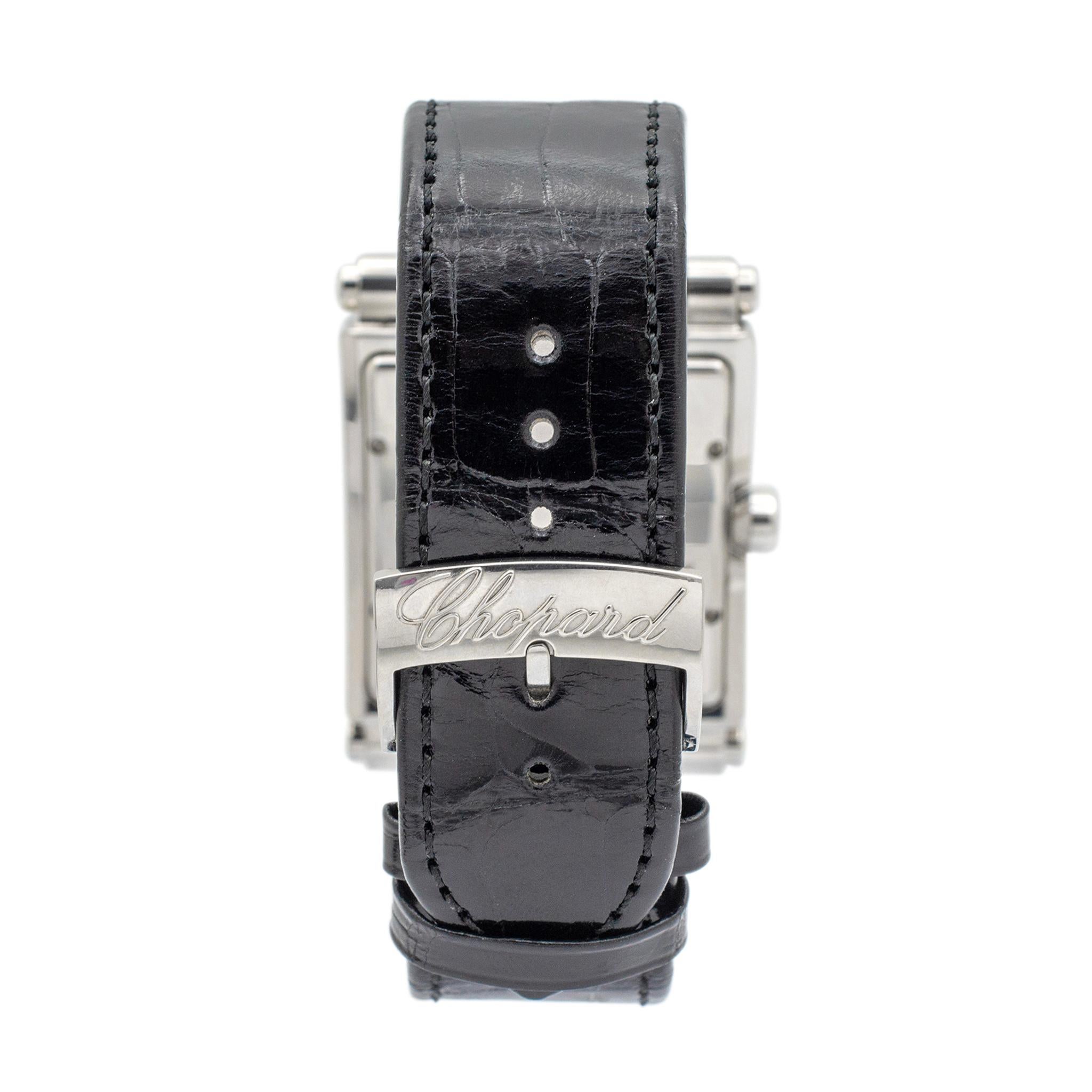 Chopard Happy Sport XL 288448-2001 Diamant-Edelstahluhr aus Perlmutt (Rundschliff)