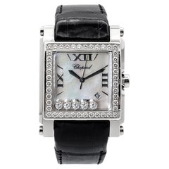 Used Chopard Happy Sport XL 288448-2001 Diamond Mother of Pearl Stainless Steel Watch