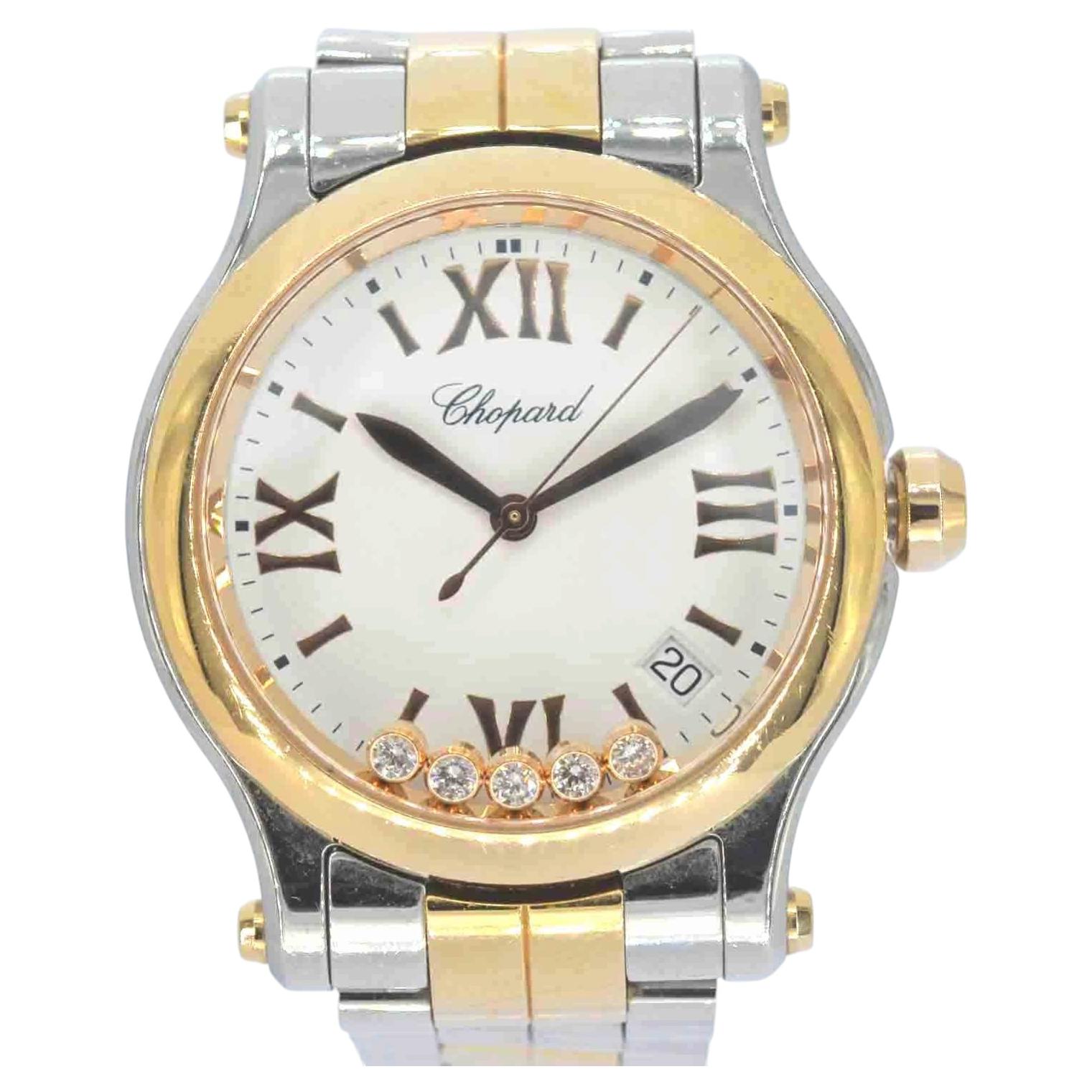 Chopard - Happy Sportuhr mit Diamanten im Angebot