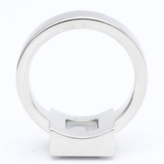 Chopard Happy Square Diamond Ring in 18K White Gold